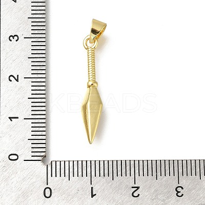Rack Plating Brass Micro Pave Cubic Zirconia Pendants KK-Z086-63G-02-1