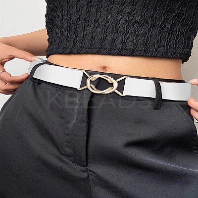 1Pc Polyester Elastic Corset Belts with Alloy Ring Buckle AJEW-LP0007-41B-1