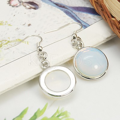 Fashion Opalite Earrings EJEW-E003-9-1