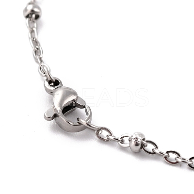 Tarnish Resistant 304 Stainless Steel Cable Chain Necklaces STAS-O053-29P-1