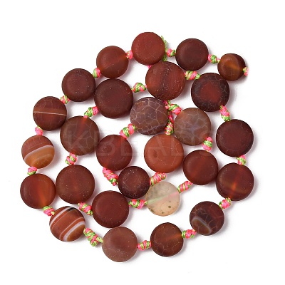 Natural Red Agate Beads Strands G-B177-B02-03-1