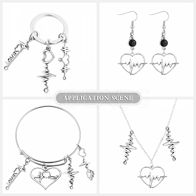 DIY Tibetan Style Jewelry Making Findings Kits PALLOY-CJ0002-27-1