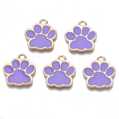 Alloy Enamel Pendants ENAM-T016-22LG-D-RS-1