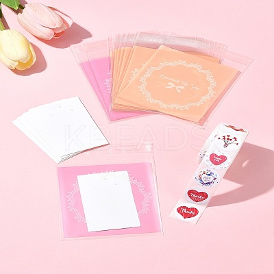 200Pcs Paper Earring Display Card CDIS-FS0001-15-1
