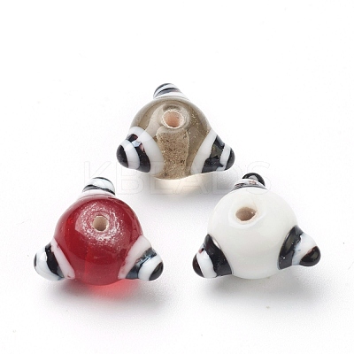 Handmade Bumpy Lampwork Beads LAMP-J092-07B-1