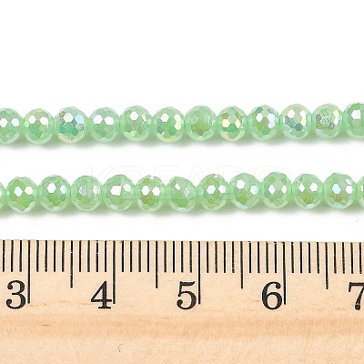 Electroplate Glass Beads Strands EGLA-B013-01A-AB02-1