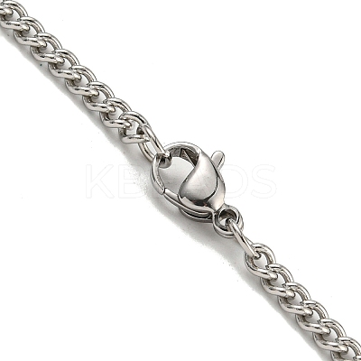 201 Stainless Steel Necklaces NJEW-Q336-01W-P-1