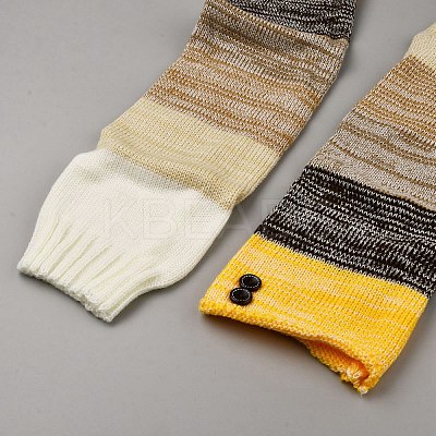 Acrylic Fiber Yarn Leg Warmers Socks AJEW-WH20064-44A-1