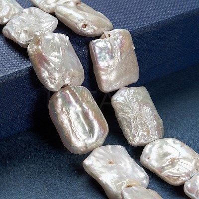 Natural Baroque Pearl Keshi Pearl Beads Strands PEAR-T001-03-1