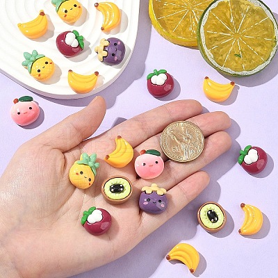 20Pcs Opaque Cartoon Resin Cabochons CRES-YW0001-37-1
