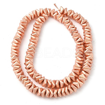 Matte Electroplated Synthetic Non-magnetic Hematite Beads Strands G-L606-F01-01C-1