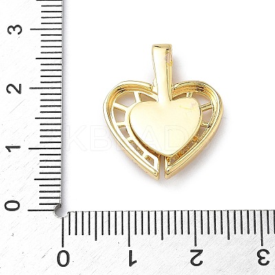 Brass Micro Pave Cubic Zirconia Openable Pendants KK-Z143-04G-04-1