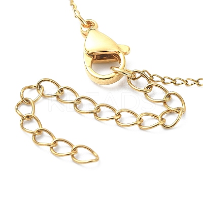 Glass Pearl Beaded Chain Anklet with Curb Chains X-AJEW-AN00542-1