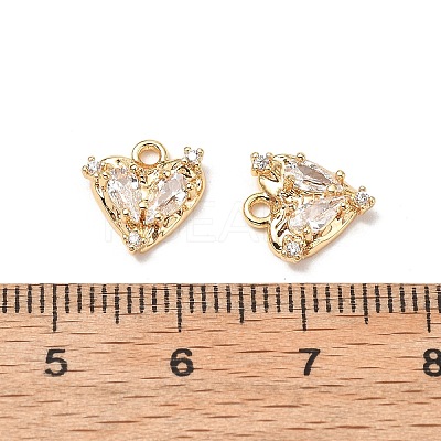 Brass Micro Pave Cubic Zirconia Pendants KK-A259-17G-01-1