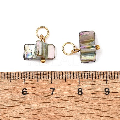 AB Color Natural Freshwater Shell Pendants PALLOY-JF05877-1