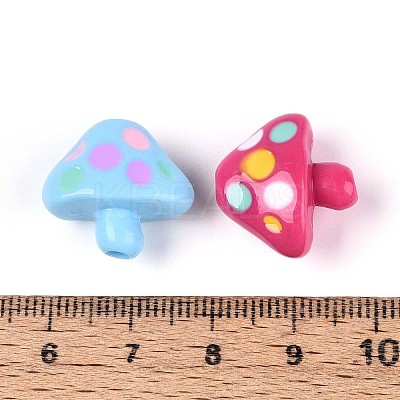 Opaque Acrylic Beads OACR-N152-10-1