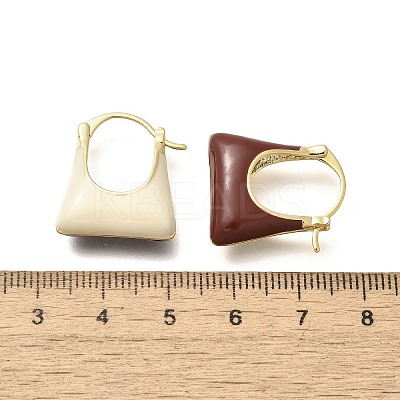 Brass Bag Hoop Earrings LS-EJEW-A121-05G-1