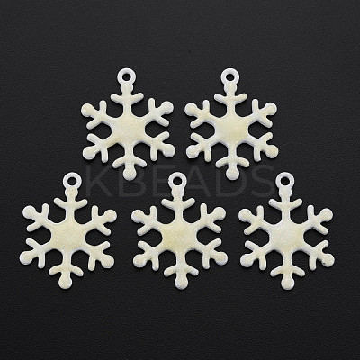Spray Painted Alloy Enamel Pendants ENAM-N055-036A-NR-1