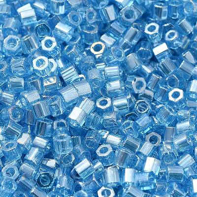 Transparent Colours Luster Glass Seed Beads SEED-S042-20B-05-1