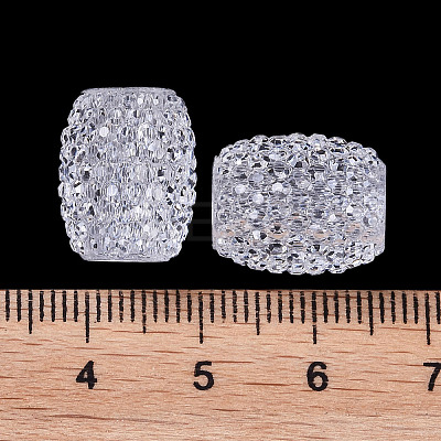 Transparent Resin European Jelly Colored Beads RESI-B025-01A-13-1