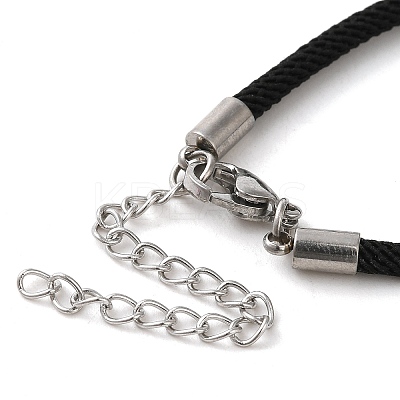 Milan Cord & 304 Stainless Steel Bracelets Making MAK-H004-01A-P01-1