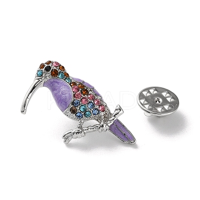 Woodpecker Platinum Zinc Alloy Enamel Pin LS-JEWB-D068-02P-02-1
