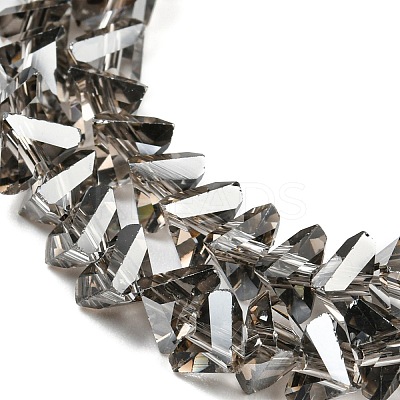 Electroplate Transparent Glass Beads Strands X-EGLA-P052-02A-PL03-1