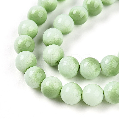 Baking Paint Glass Beads X1-DGLA-N012-8mm-04-1