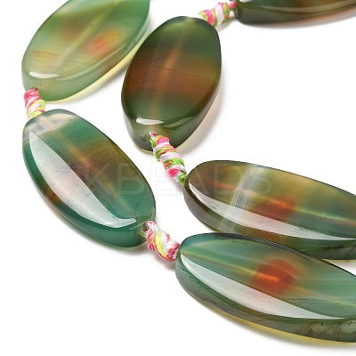 Natural Banded Agate/Striped Agate Beads Strands G-L544-033-1