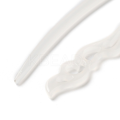 Opaque Acrylic Hair Sticks OHAR-C011-03B-1