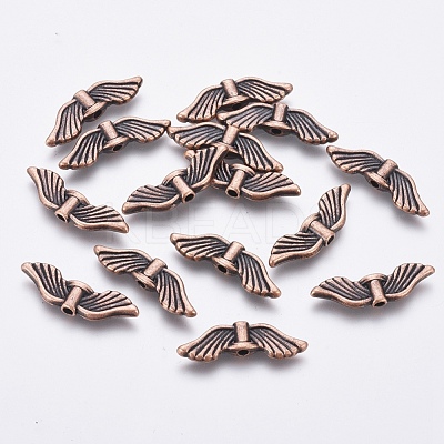 Tibetan Style Alloy Beads TIBEB-LF10821YKG-R-FF-1