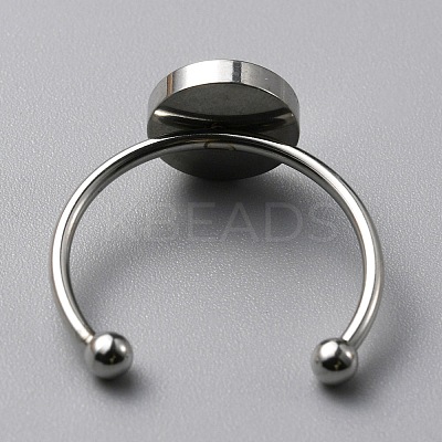 304 Stainless Steel Cuff Ring Components FIND-WH0129-74C-P-1
