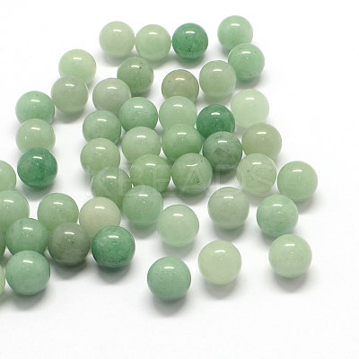Round Natural Green Aventurine Beads G-Q450-13-1