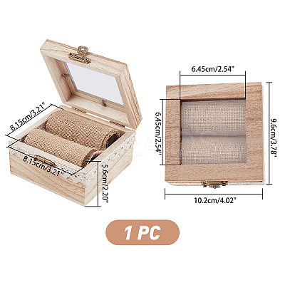 Particle Board Flip Cover Box CON-WH0079-89-1