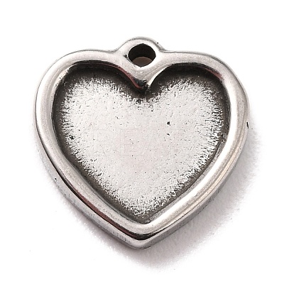 Non-Tarnish 304 Stainless Steel Charms Cabochons Settings X-STAS-B024-67P-1