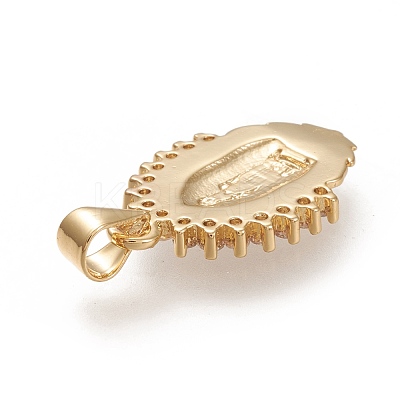 Brass Pendants ZIRC-L099-041G-1