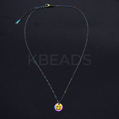 201 Stainless Steel Pendants Necklaces NJEW-S105-JN627-4-1