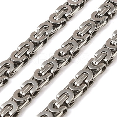 201 Stainless Steel Byzantine Chains SA-E001-14P-04-1