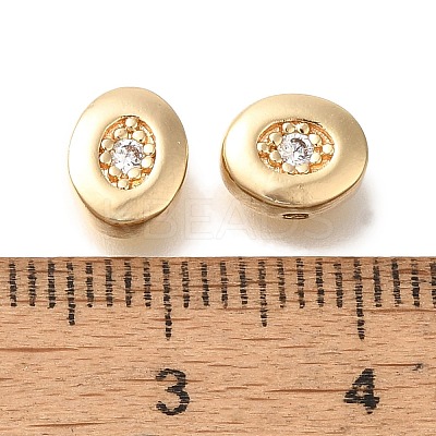 Brass Micro Pave Cubic Zirconia KK-Q001-05G-02-1