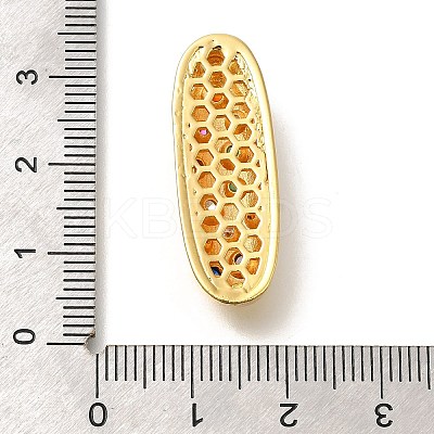 Brass Cubic Zirconia Pendants KK-M295-13G-I-1