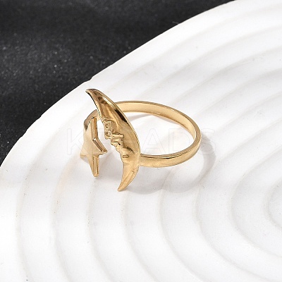 304 Stainless Steel Cuff Open Rings RJEW-H265-03G-1