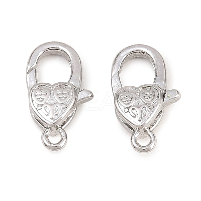 Brass Lobster Claw Clasps KK-H287-08I-P-1