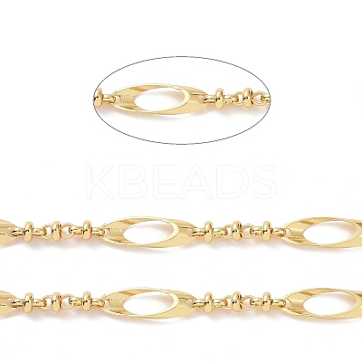Brass Oval & Knot Link Chains CHC-K013-12G-1