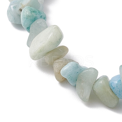 Natural Amazonite & Synthetic Turquoise Beaded Stretch Bracelets for Women BJEW-JB10750-01-1