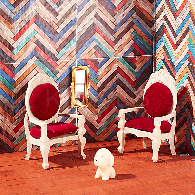 12Pcs 2 Colors Self Adhesive PVC Wall Stickers DIY-GA0007-05A-1