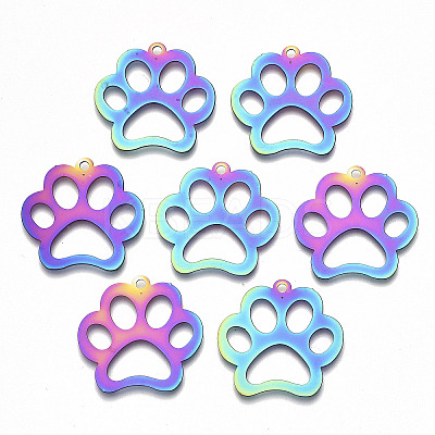 Ion Plating(IP) 201 Stainless Steel Pet Pendants LS-X-STAS-R114-017-1