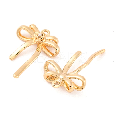 Brass Micro Pave Clear Cubic Zirconia Pendants KK-S389-02G-1