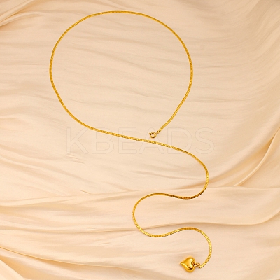 304 Stainless Steel Pendant Necklaces NJEW-D343-03G-1