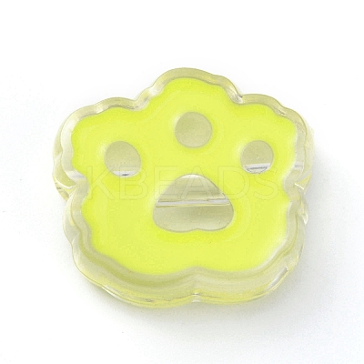 Transparent Acrylic European Beads OACR-CJC0006-03A-1