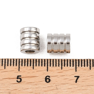 201 Stainless Steel Beads STAS-P437-10P-1